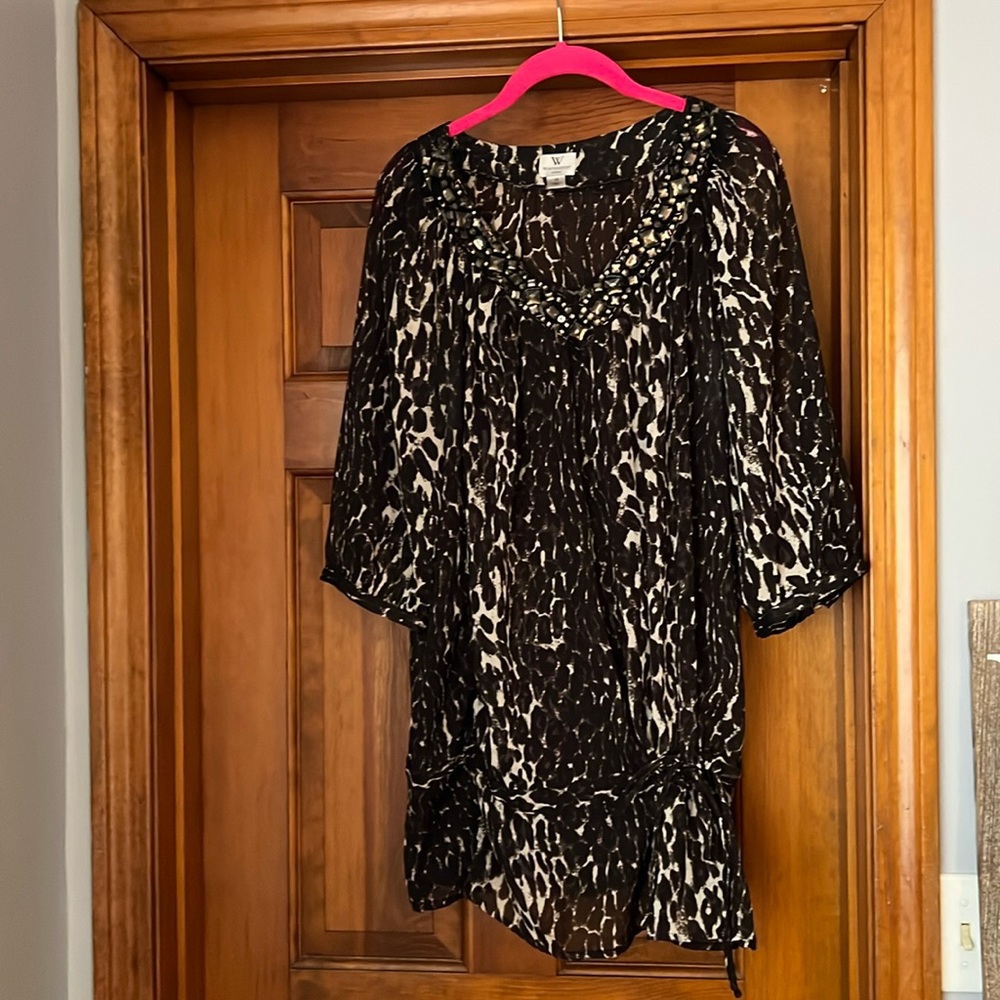 Beautiful animal print embellished top